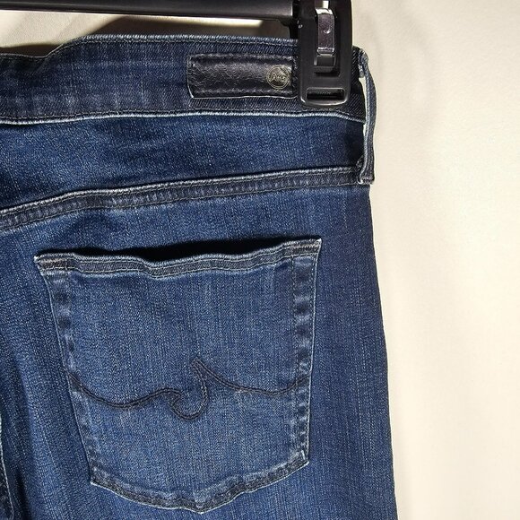 AG Adriano Goldschmied The Farrah Skinny High-Rise Jeans Size 32R 32x29 Dark - Picture 6 of 9